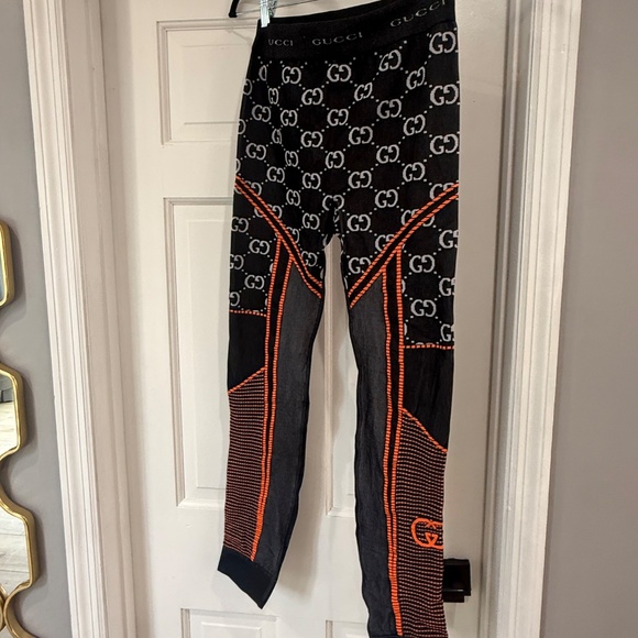 Gucci GG Jersey Jacquard Leggings (New W/Tags) - Picture 3 of 4